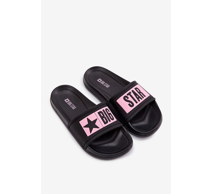 Dětské pantofle Big Star TT374A004 Černo-Růžové