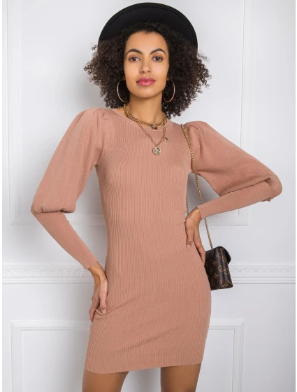 Šaty EM SK PL3850.66P svetlo hnedá