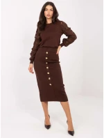 Spódnica PM SD model 21787914 brązowy - FPrice