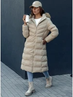 Dámský zimní kabát béžový Dstreet model 21978764 - FashionStreet