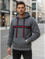 Pánska tmavosivá mikina FashionStreet BX5937 Pánska tmavosivá mikina FashionStreet BX5937