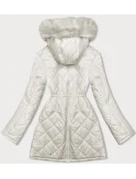 kurtka damska pikowana ecru model 21246998 - Z-DESIGN kurtka damska pikowana ecru model 21246998 - Z-DESIGN