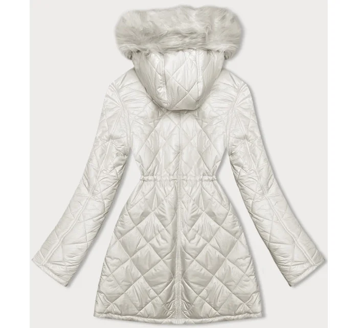kurtka damska pikowana ecru model 21246998 - Z-DESIGN kurtka damska pikowana ecru model 21246998 - Z-DESIGN