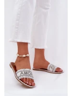 Dámské Pantofle Na Plochém Podpatku Se Bílé model 21687314 - Boto