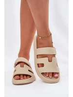 Pěnové Dámské Sandály Béžové model 21698486 - EVENTO Pěnové Dámské Sandály Béžové model 21698486 - EVENTO