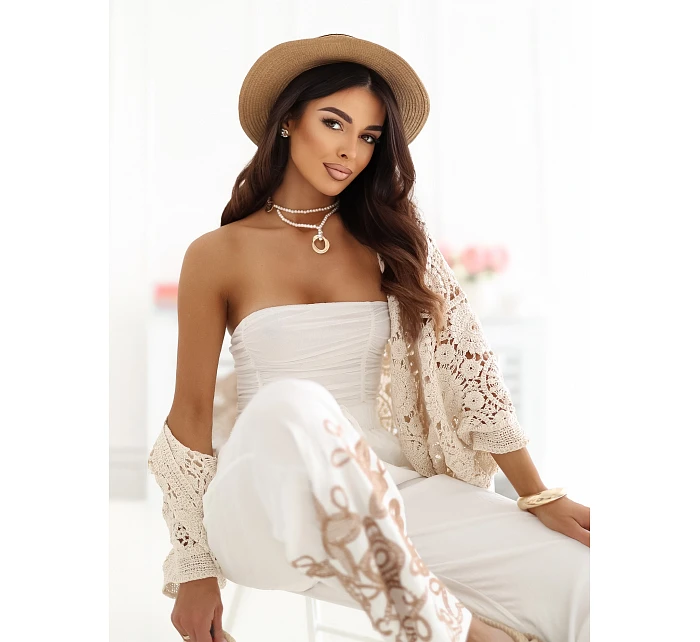 Sweter CS SW model 22099843 beżowy - FPrice Sweter CS SW model 22099843 beżowy - FPrice