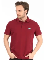 Pánské polo tričko model 18398624 vínová - John Frank