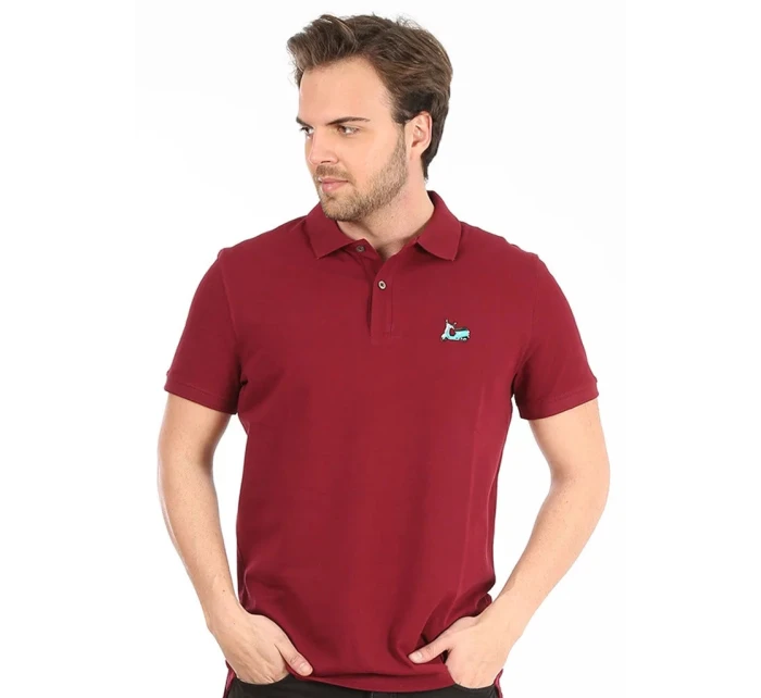 Pánské polo tričko model 18398624 vínová - John Frank