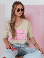 Dámská halenka s potiskem hnědá Dstreet model 21988807 - FashionStreet Dámská halenka s potiskem hnědá Dstreet model 21988807 - FashionStreet