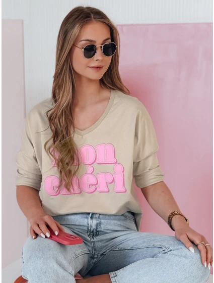 Dámská halenka s potiskem hnědá Dstreet model 21988807 - FashionStreet Dámská halenka s potiskem hnědá Dstreet model 21988807 - FashionStreet