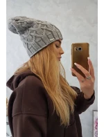 Fleecová čiapka Sonia K201 sivá