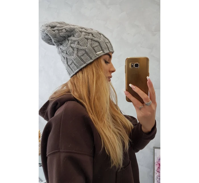 Fleecová čiapka Sonia K201 sivá