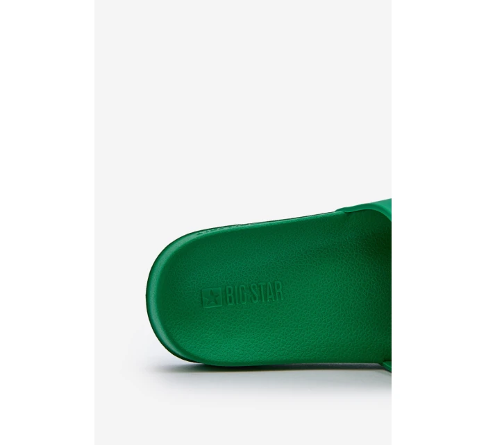 Klapki Męskie Big Star NN174650 Zielone