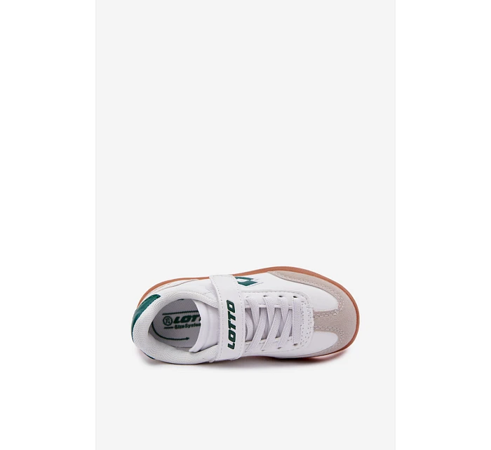 Dětské tenisky na suchý zip Lotto Vintal MF 2600252K Bílomodré-zelené