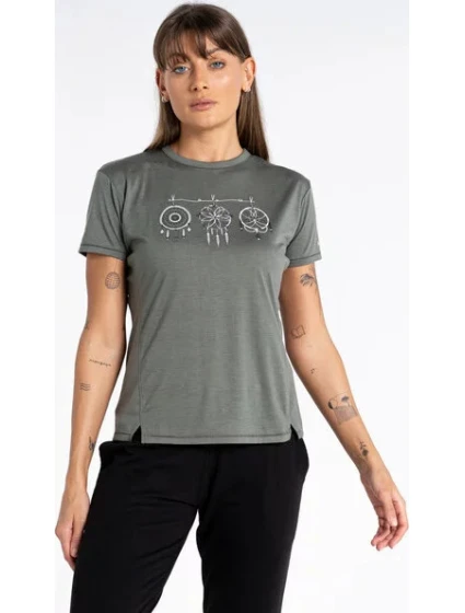 Dámske tričko DWT589 Unwind Tee DDH khaki - Dare2B