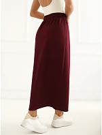 Dámská sukně LK SD model 22309479 vínová - FPrice