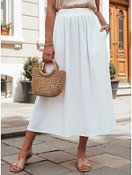 CISTAL II bavlnená sukňa biela FashionStreet CY0453