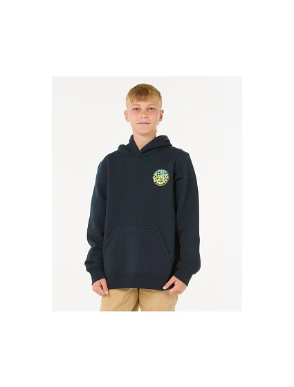 Mikina RIP CURL Wetsuit Icon Hood-Kid, tmavě modrá