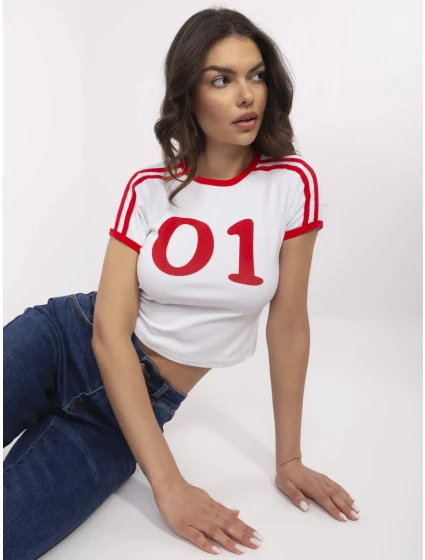 Tričko NM TS NG25218.83 biele a červené Tričko NM TS NG25218.83 biele a červené