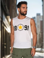 Pánská košile bez rukávů bílá Dstreet model 21988509 - FashionStreet