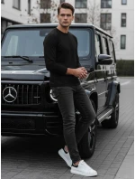 Pánské černé tričko s dlouhým rukávem Dstreet model 21994110 - FashionStreet