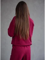 Súprava mikiny so stojačikom a nohavíc bordová (82162) Súprava mikiny so stojačikom a nohavíc bordová (82162)