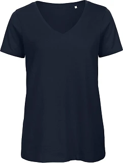 B&C Inspire V T /women_° Dámske tričko s výstrihom do V 01.TW45 tmavomodré