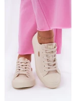 Materiałowe Trampki Damskie Big Star RR274768 Beżowe
