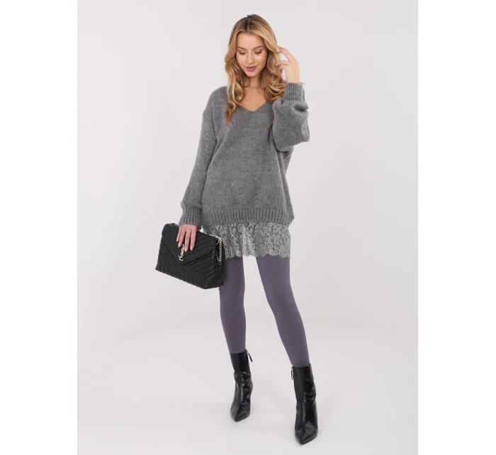 Sweter IN SW model 21782305 ciemny szary - FPrice