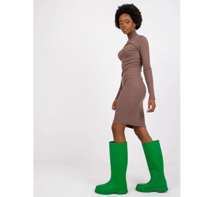 Šaty RV SK 7433.51 hnedá Šaty RV SK 7433.51 hnedá