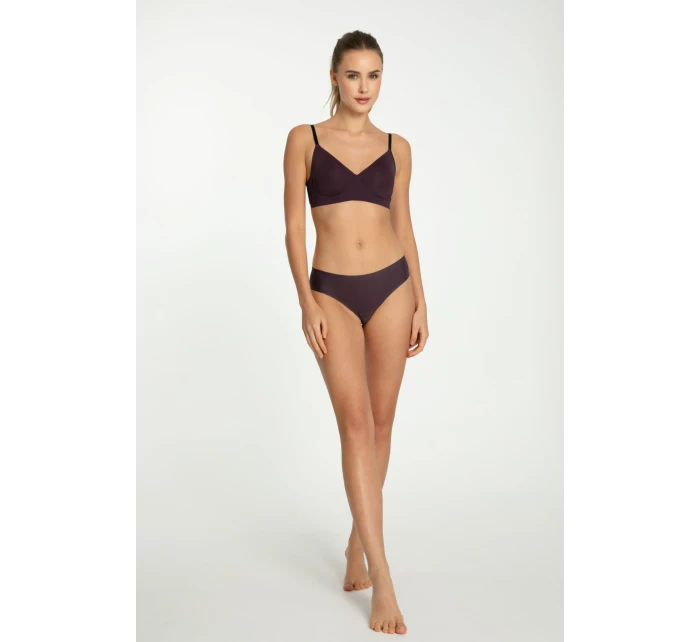 Nohavičky Dark Plum Simple Brasil - Julimex Nohavičky Dark Plum Simple Brasil - Julimex