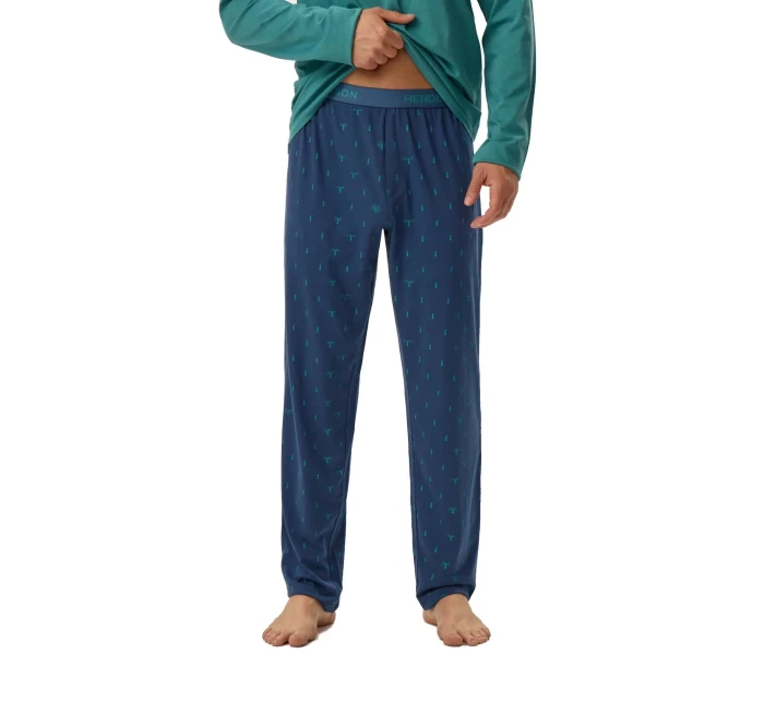 Pánske pyžamo 41906 Joger green - HENDERSON