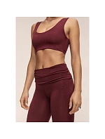 Dámske nohavice CASALL Sublime Folded Flare Pants, farba bordová Dámske nohavice CASALL Sublime Folded Flare Pants, farba bordová