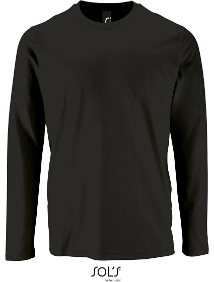 SOL'S Imperial LSL Men Pánske tričko s dlhým rukávom 25.2074 deep black