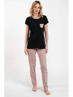 Talianska móda Buscato c.r. dĺžka farba:čierna/print