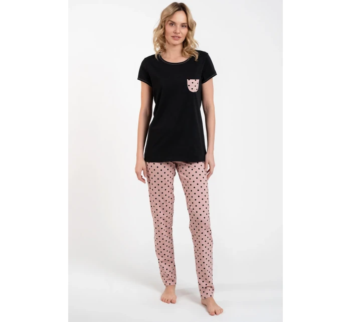 Talianska móda Buscato c.r. dĺžka farba:čierna/print Talianska móda Buscato c.r. dĺžka farba:čierna/print