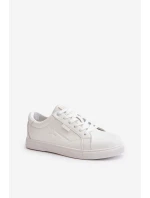 Trampki Męskie Z Eko Skóry Big Star OO174020 Hi-Poly System Białe Trampki Męskie Z Eko Skóry Big Star OO174020 Hi-Poly System Białe