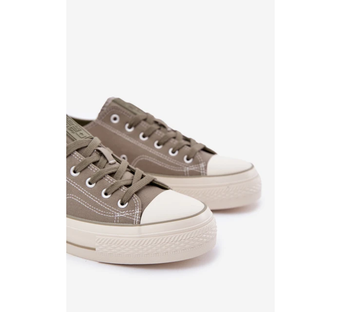 Trampki Męskie Na Platformie Big Star RR174325 Zielone