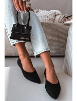 Balerínky Eco Suede Black Lelisa