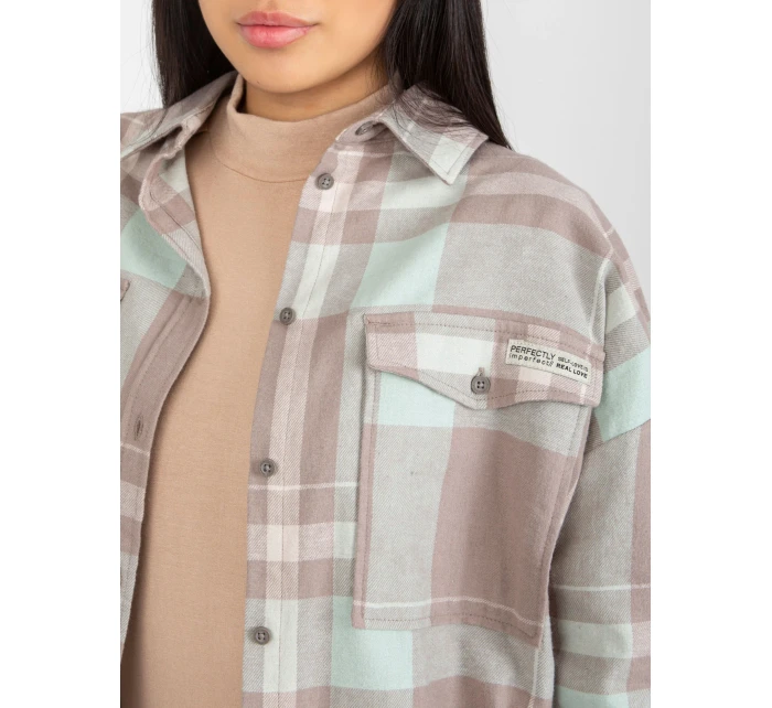 Košeľa D71720W11085A tmavá lila