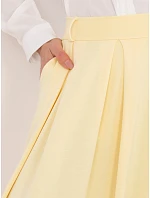Spódnica RV SD model 22047018 jasny żółty - FPrice Spódnica RV SD model 22047018 jasny żółty - FPrice
