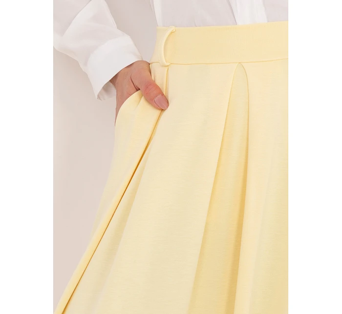 Spódnica RV SD model 22047018 jasny żółty - FPrice Spódnica RV SD model 22047018 jasny żółty - FPrice