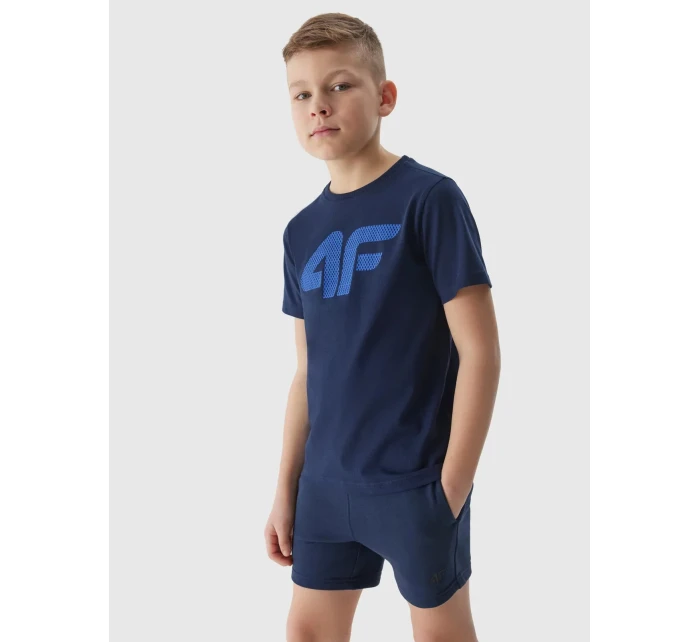 Chlapecké teplákové šortky 4F - tmavě modré