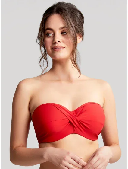 Dámsky vrchný diel plaviek Anya Riva Bandeau červené SW1303 - Panache Dámsky vrchný diel plaviek Anya Riva Bandeau červené SW1303 - Panache