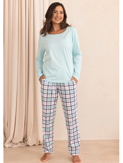 Pyžamo Regina 4028 s dlhými rukávmi, veľkosti M–2XL, Z26