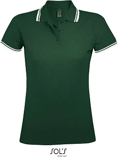SOL'S Pasadena Women Dámské piqué polo model 22521918 forest green/white