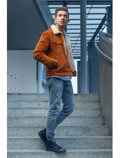 Męskie Klasyczne Wysokie Trampki BIG STAR FF174550 Czarne