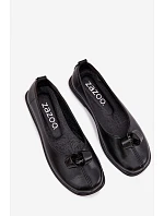 Kožené dámské polobotky model 22069739 Černé - Zazoo