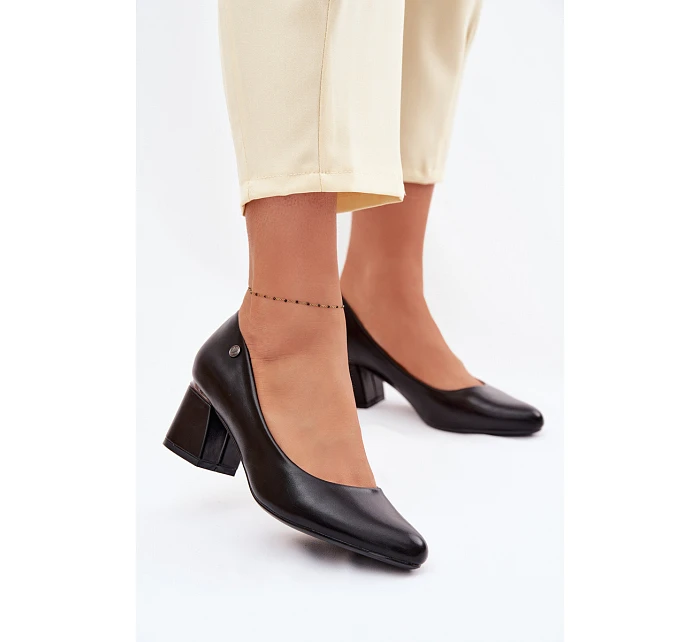 Lodičky na podpatku Vinceza 62292 Černé