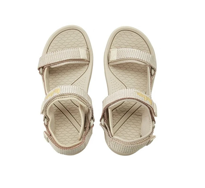 Lee Cooper dámske sandále na suchý zips na letnú pláž light beige cream women's